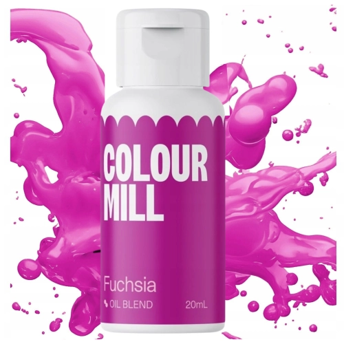 Barwnik olejowy do mas tłustych kremów czekolady różowy fuksja colour mill 20ml